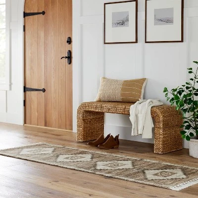 Shiffer Waterfall Woven Bench - Threshold™ Designed With Studio McGee 3 Shiffer Waterfall Woven Bench - Threshold™ Designed With Studio McGee