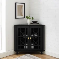 2 Door Corner Accent Cabinet With Fretwork Doors - Saracina Home 18 2 Door Corner Accent Cabinet With Fretwork Doors - Saracina Home -Featured Furniture Stores GUEST 56432bd0 d98d 41c7 8ca0 8e740f3e8fc7