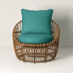 Topanga Club Chair With Ottoman - Blue/Brown - Opalhouse™ Designed With Jungalow™ 13 Topanga Club Chair With Ottoman - Blue/Brown - Opalhouse™ Designed With Jungalow™ -Featured Furniture Stores GUEST 57174ce6 b0ee 4e8d 9b5e 59abdb5c543f