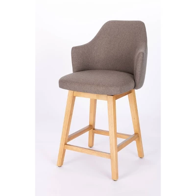 Kinston Swivel Curved Back Upholstered Counter Height Barstool - Threshold™ 13 Kinston Swivel Curved Back Upholstered Counter Height Barstool - Threshold™ - Image 11