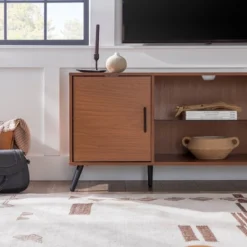 2 Door Mid-Century Modern Wood Storage TV Stand For TVs Up To 65" - Saracina Home 22 2 Door Mid-Century Modern Wood Storage TV Stand For TVs Up To 65" - Saracina Home -Featured Furniture Stores GUEST 59d9ba89 cb9a 4256 a9ae e85782706a5a