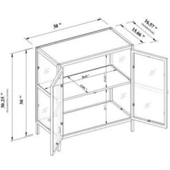 30" Crystal Cove Glass Cabinet Black - Threshold™ Designed With Studio McGee 13 30" Crystal Cove Glass Cabinet Black - Threshold™ Designed With Studio McGee -Featured Furniture Stores GUEST 5b71f51a 7630 42b5 9e09 477102ac59f6