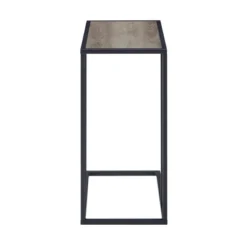 23" Modern Rectangle Two-Tone C Side Table With Metal Base - Saracina Home 14 23" Modern Rectangle Two-Tone C Side Table With Metal Base - Saracina Home -Featured Furniture Stores GUEST 5bfa4338 4c50 438e 8f84 c70205739613