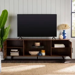 2 Door Mid-Century Modern Wood Storage TV Stand For TVs Up To 80" - Saracina Home 34 2 Door Mid-Century Modern Wood Storage TV Stand For TVs Up To 80" - Saracina Home -Featured Furniture Stores GUEST 5d44119d 7e55 4beb 8f77 bb1514318948