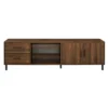 Sana Modern Triple Storage TV Stand For TVs Up To 80" Dark Walnut - Saracina Home 1 Sana Modern Triple Storage TV Stand For TVs Up To 80" Dark Walnut - Saracina Home -Featured Furniture Stores GUEST 61a9d775 359c 484c 947e fd999158416f