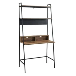 36" Writing Desk With Open Storage Ladder Bookshelf - Saracina Home 24 36" Writing Desk With Open Storage Ladder Bookshelf - Saracina Home -Featured Furniture Stores GUEST 62238f92 a3f2 4932 b53f 1b8c4ab359c8