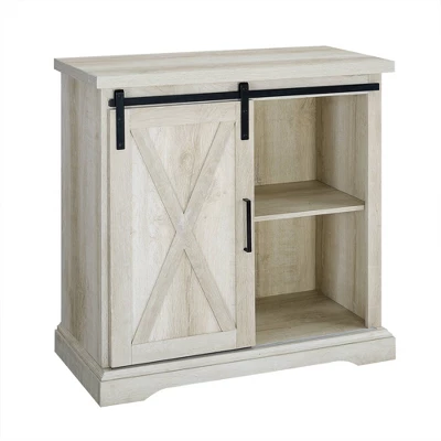 Tertia Industrial Accent Cabinet With Sliding X Barn Door - Saracina Home 12 Tertia Industrial Accent Cabinet With Sliding X Barn Door - Saracina Home - Image 10