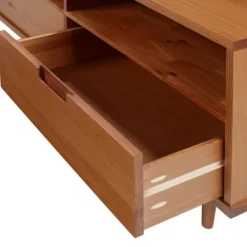 Cara 3 Drawer Mid-Century Modern 3 Drawer TV Stand For TVs Up To 80" - Saracina Home 18 Cara 3 Drawer Mid-Century Modern 3 Drawer TV Stand For TVs Up To 80" - Saracina Home -Featured Furniture Stores GUEST 662f7e9b be57 410f af45 916eec0005e7