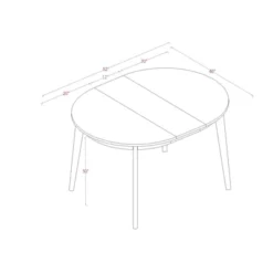 Astrid Mid-Century Round Extendable Dining Table - Threshold™ 15 Astrid Mid-Century Round Extendable Dining Table - Threshold™ -Featured Furniture Stores GUEST 67363663 bc12 48bd adb2 c9a5c8b71510