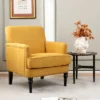 Tangkula Set Of 2 Modern Accent Chair Upholstered Sofa Chair W/ Rubber Wood Legs Yellow 1 Tangkula Set Of 2 Modern Accent Chair Upholstered Sofa Chair W/ Rubber Wood Legs Yellow -Featured Furniture Stores GUEST 6a5ed62b f16f 41cc b3a2 79aabc223b86