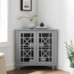 2 Door Corner Accent Cabinet With Fretwork Doors - Saracina Home 25 2 Door Corner Accent Cabinet With Fretwork Doors - Saracina Home -Featured Furniture Stores GUEST 6aa69f84 0413 43ec 85f0 32657f3b8c98
