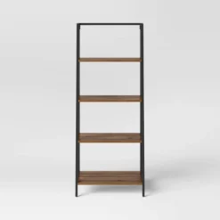 60" Loring 4 Shelf Trestle Bookshelf Walnut - Threshold™ -Featured Furniture Stores GUEST 6b0fbe85 49ae 47dc 91ee 0311e0becf6c