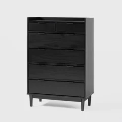 Mid-Century Modern Solid Wood 6 Drawer Vertical Dresser - Saracina Home 30 Mid-Century Modern Solid Wood 6 Drawer Vertical Dresser - Saracina Home -Featured Furniture Stores GUEST 6d2c0779 4091 45d2 b54a 87bae790d2cd