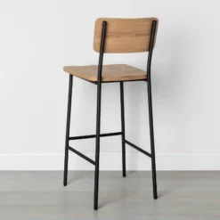 Wood & Steel Bar Stool - Natural/Black - Hearth & Hand™ With Magnolia 10 Wood & Steel Bar Stool - Natural/Black - Hearth & Hand™ With Magnolia -Featured Furniture Stores GUEST 6eaa47a6 9822 41a0 a64f 3de14d1eaffd