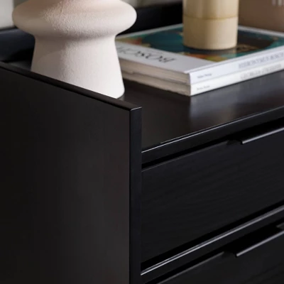 Mid-Century Modern Solid Wood 6 Drawer Vertical Dresser - Saracina Home 16 Mid-Century Modern Solid Wood 6 Drawer Vertical Dresser - Saracina Home - Image 14