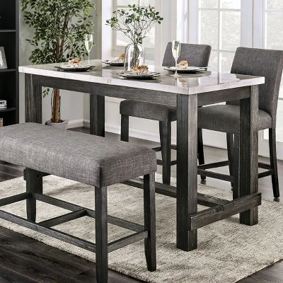 Norelo Rectangular Counter Height Table White - HOMES: Inside + Out 3 Norelo Rectangular Counter Height Table White - HOMES: Inside + Out