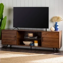 2 Door Mid-Century Modern Wood Storage TV Stand For TVs Up To 80" - Saracina Home 35 2 Door Mid-Century Modern Wood Storage TV Stand For TVs Up To 80" - Saracina Home -Featured Furniture Stores GUEST 731fc50a 2639 4fe3 90be a972112a62a2