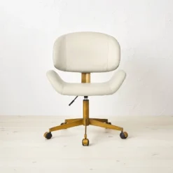 Mahonia Faux Leather Office Chair Cream/Aged Brass - Opalhouse™ Designed With Jungalow™ 9 Mahonia Faux Leather Office Chair Cream/Aged Brass - Opalhouse™ Designed With Jungalow™ -Featured Furniture Stores GUEST 7640e014 ee0c 4fb4 9e4c 762fed3e8351