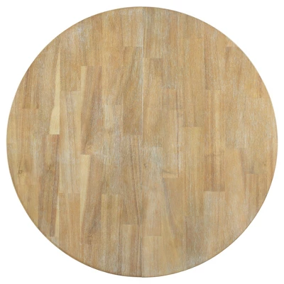 5 PCS Round Wood Extendable Dining Table Set With 4 Upholstered Dining Chairs-ModernLuxe 11 5 PCS Round Wood Extendable Dining Table Set With 4 Upholstered Dining Chairs-ModernLuxe - Image 9