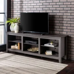 Transitional 6 Cubby Wood Open Storage Wood TV Stand For TVs Up To 80"- Saracina Home 22 Transitional 6 Cubby Wood Open Storage Wood TV Stand For TVs Up To 80"- Saracina Home -Featured Furniture Stores GUEST 79e53a3c 9e15 40b4 ae14 2a20944d3dac