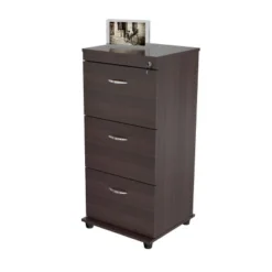 40.16" 3 Drawer Locking File Cabinet Espresso - Inval 20 40.16" 3 Drawer Locking File Cabinet Espresso - Inval -Featured Furniture Stores GUEST 7a1882a1 9308 42fe 84ca 26009a32610b