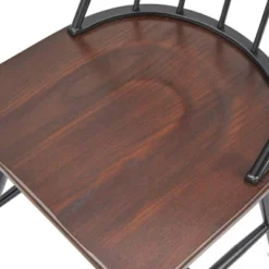 Set Of 2 Milo Windsor Metal With Wood Seat Dining Chairs Black/Espresso Brown - Buylateral 8 Set Of 2 Milo Windsor Metal With Wood Seat Dining Chairs Black/Espresso Brown - Buylateral -Featured Furniture Stores GUEST 7e956ac6 1f8e 4b5a b05e cefd0c99611c