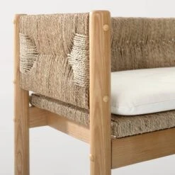 Elden Wood Bench With Woven Back And Loose Cushion Seat - Threshold™ Designed With Studio McGee 11 Elden Wood Bench With Woven Back And Loose Cushion Seat - Threshold™ Designed With Studio McGee -Featured Furniture Stores GUEST 80c860d6 fb10 4439 978d 5bcb29b2d57b