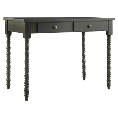 Elliott Wood Writing Desk With Drawers - Inspire Q 9 Elliott Wood Writing Desk With Drawers - Inspire Q - Image 7