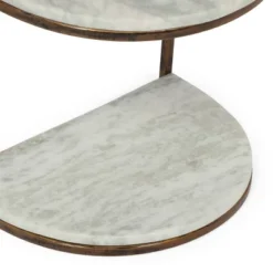 33.5" Bainville Modern Glam Handcrafted Marble Half Round Etagere Bookcase Natural White/Antique Brass - Christopher Knight Home 10 33.5" Bainville Modern Glam Handcrafted Marble Half Round Etagere Bookcase Natural White/Antique Brass - Christopher Knight Home -Featured Furniture Stores GUEST 81ab22e6 eb7f 4b88 9722 a7abae7555a6