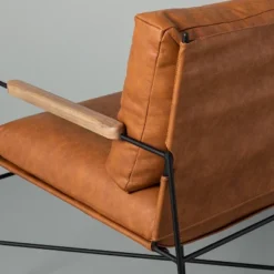 Faux Leather & Metal Accent Chair - Black/Brown - Hearth & Hand™ With Magnolia 12 Faux Leather & Metal Accent Chair - Black/Brown - Hearth & Hand™ With Magnolia -Featured Furniture Stores GUEST 888ba238 34ac 4f97 8dd6 ab72ff74e45c