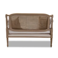 Clemence Upholstered Whitewashed Wood Sofa Loveseat Ivory/Oak - Baxton Studio 18 Clemence Upholstered Whitewashed Wood Sofa Loveseat Ivory/Oak - Baxton Studio -Featured Furniture Stores GUEST 89bbb5b1 2351 41b6 bd0b a7c722716c86