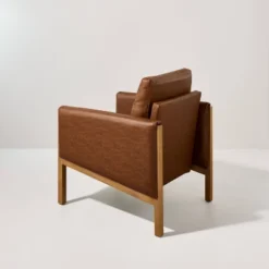 Faux Leather Upholstered Accent Arm Chair - Cognac - Hearth & Hand™ With Magnolia 12 Faux Leather Upholstered Accent Arm Chair - Cognac - Hearth & Hand™ With Magnolia -Featured Furniture Stores GUEST 8dd6e260 8922 4383 a370 058b5ae59a93