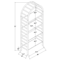 72" Holladay Curved Wooden Bookcase - Threshold™ Designed With Studio McGee 19 72" Holladay Curved Wooden Bookcase - Threshold™ Designed With Studio McGee -Featured Furniture Stores GUEST 907a020b f8bd 48ff ad78 2332a2c16f0a