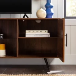 2 Door Mid-Century Modern Wood Storage TV Stand For TVs Up To 80" - Saracina Home 30 2 Door Mid-Century Modern Wood Storage TV Stand For TVs Up To 80" - Saracina Home -Featured Furniture Stores GUEST 910fe446 d949 4eab 8f55 84b563e374b2