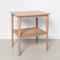 Wood & Cane Square Accent Side Table - Hearth & Hand™ With Magnolia 20 Wood & Cane Square Accent Side Table - Hearth & Hand™ With Magnolia -Featured Furniture Stores GUEST 9125ac00 34fa 4892 92ce 6b893758c4aa
