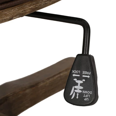 Coulee Contemporary Upholstered Roll Back Swivel Office Chair Dark Brown/Natural - Christopher Knight Home 11 Coulee Contemporary Upholstered Roll Back Swivel Office Chair Dark Brown/Natural - Christopher Knight Home - Image 9