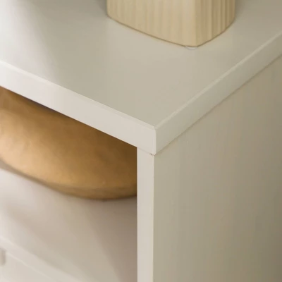 Cara Mid-Century Modern 3 Drawer Corner TV Stand For TVs Up To 58" - Saracina Home 17 Cara Mid-Century Modern 3 Drawer Corner TV Stand For TVs Up To 58" - Saracina Home - Image 15