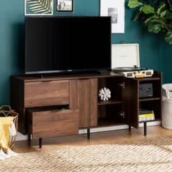 Rockwell Modern Storage TV Stand For TVs Up To 43" Brown - Saracina Home 21 Rockwell Modern Storage TV Stand For TVs Up To 43" Brown - Saracina Home -Featured Furniture Stores GUEST 95bd6db0 42bd 4911 8ee0 38206ec25c15