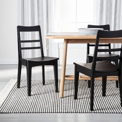 2pk Wood Ladder Back Dining Chair Set - Hearth & Hand™ With Magnolia 3 2pk Wood Ladder Back Dining Chair Set - Hearth & Hand™ With Magnolia