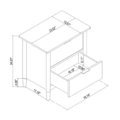 2-Drawer Wood Nightstand - Hearth & Hand™ With Magnolia 16 2-Drawer Wood Nightstand - Hearth & Hand™ With Magnolia -Featured Furniture Stores GUEST 971ccb20 a9d4 45f7 ad1f 49bb4a97cfa2