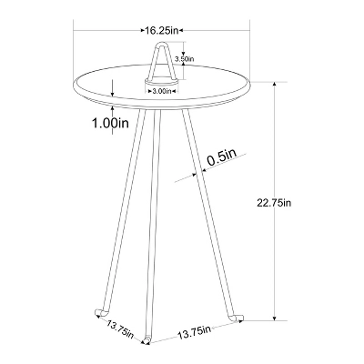 Marble Top Accent Table - Hearth & Hand™ With Magnolia 7 Marble Top Accent Table - Hearth & Hand™ With Magnolia - Image 5