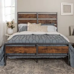 Queen Urban Chic Metal And Wood Plank Bed Brown - Saracina Home 15 Queen Urban Chic Metal And Wood Plank Bed Brown - Saracina Home -Featured Furniture Stores GUEST 9ba450b4 e465 46ef 9f8f 881f1960dbc8