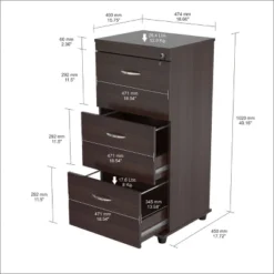 40.16" 3 Drawer Locking File Cabinet Espresso - Inval 16 40.16" 3 Drawer Locking File Cabinet Espresso - Inval -Featured Furniture Stores GUEST 9c6e39bd 399a 4dc8 bd66 2671b163dc86