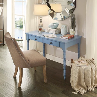 Elliott Wood Writing Desk With Drawers - Inspire Q 7 Elliott Wood Writing Desk With Drawers - Inspire Q - Image 5