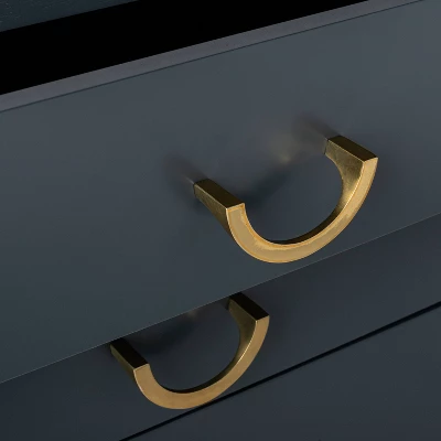 Quail Hill 3 Drawer Nightstand Mount Etna Blue - Threshold™ Designed With Studio McGee 4 Quail Hill 3 Drawer Nightstand Mount Etna Blue - Threshold™ Designed With Studio McGee - Image 2