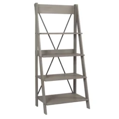 68.25" Boho 4 Tier Solid Wood Ladder Bookshelf Plant Stand - Saracina Home -Featured Furniture Stores GUEST 9e1ac1c6 97f2 43e5 b491 c02e06933d72