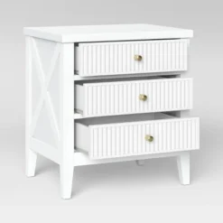 Wrentham Beadboard Farmhouse 3 Drawer Nightstand White - Threshold™ 9 Wrentham Beadboard Farmhouse 3 Drawer Nightstand White - Threshold™ -Featured Furniture Stores GUEST 9ed7fc48 a90d 4ecd 8fe5 c020545e0a69