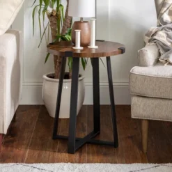 Wrightson Urban Industrial Faux Wrap Leg Round Side Table - Saracina Home 17 Wrightson Urban Industrial Faux Wrap Leg Round Side Table - Saracina Home -Featured Furniture Stores GUEST a1776d41 205b 40e5 9e7e fbd37a7831f8