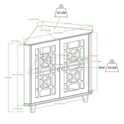 2 Door Corner Accent Cabinet With Fretwork Doors - Saracina Home 22 2 Door Corner Accent Cabinet With Fretwork Doors - Saracina Home -Featured Furniture Stores GUEST a18e1f43 b6f9 4000 b005 ef27a6115445