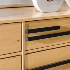 Modern 6 Drawer Double Dresser With Long Handles - Saracina Home 30 Modern 6 Drawer Double Dresser With Long Handles - Saracina Home -Featured Furniture Stores GUEST a655ef3a e42c 4a92 8bd3 8dc5f35056e3